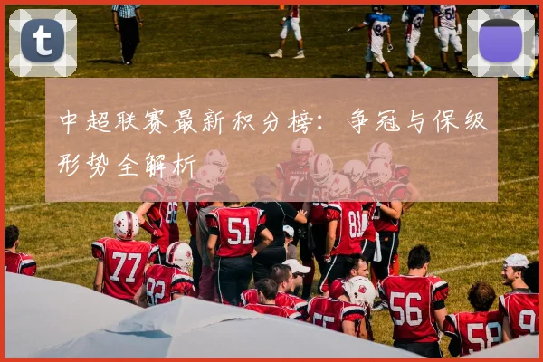 中超联赛最新积分榜:争冠与保级形势全解析